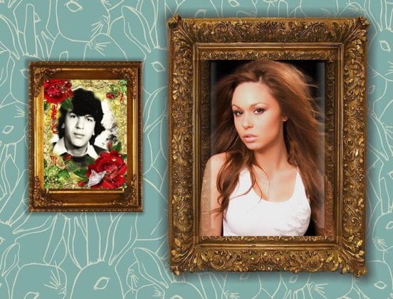 marco antiguo para fotos