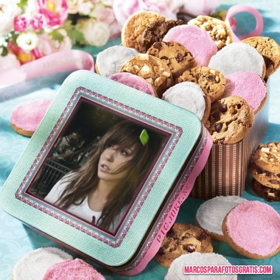 marco para fotos con galletas de colores