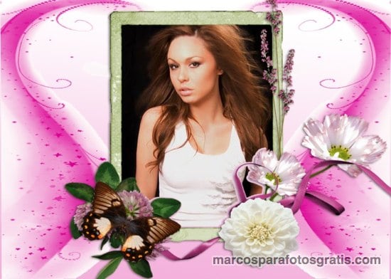 marcos de fotos con flores hermosas