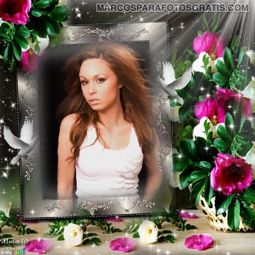 marcos para fotos con flores