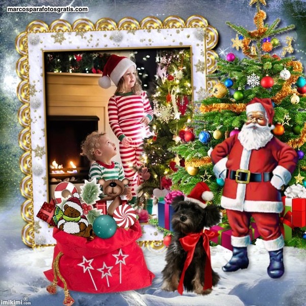 mejores marcos de navidad con adornos