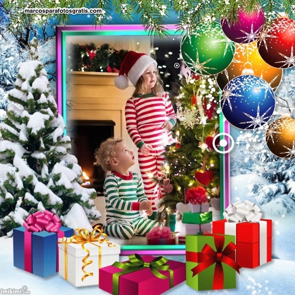 mejores marcos de navidad con adornos
