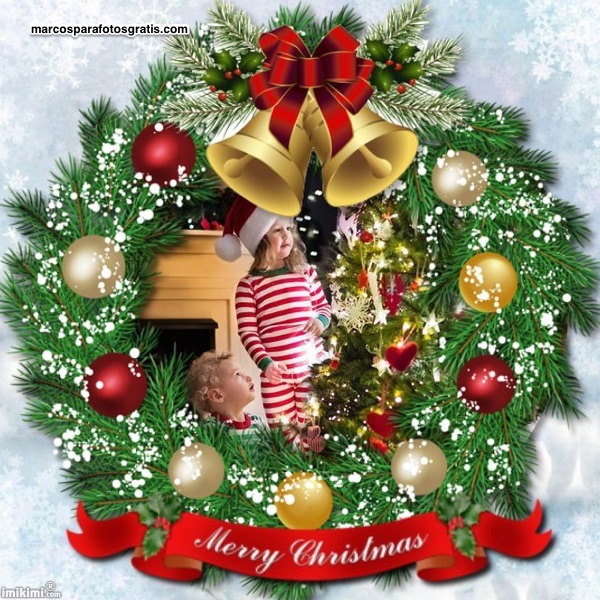 mejores marcos de navidad con adornos