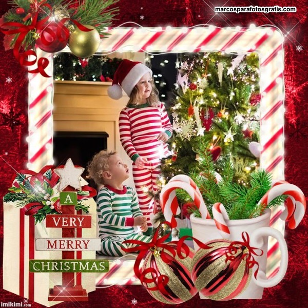 mejores marcos de navidad con adornos