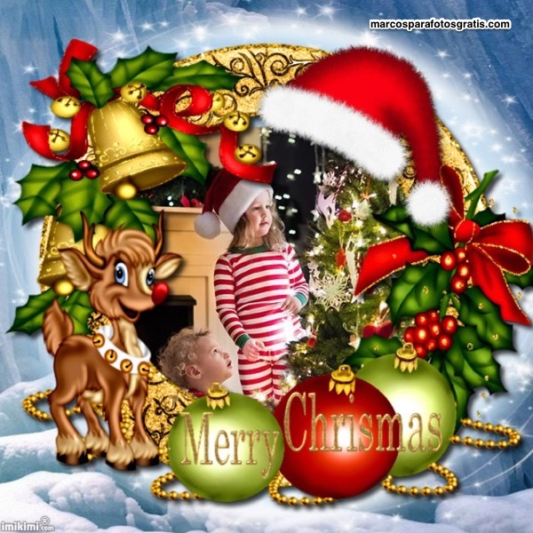 mejores marcos de navidad con adornos