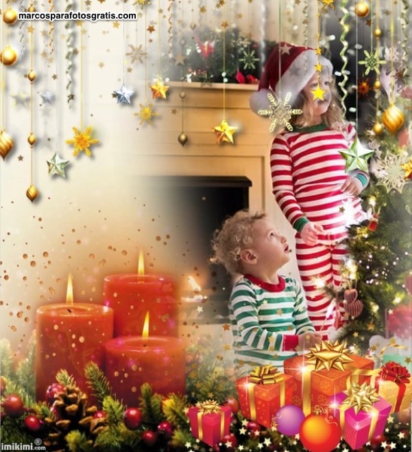 mejores marcos de navidad con adornos