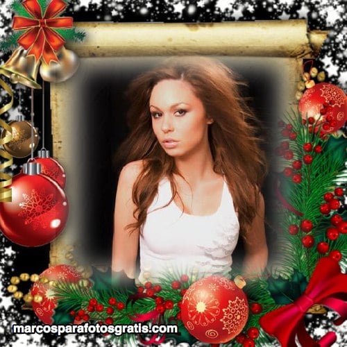marcos de navidad con adornos