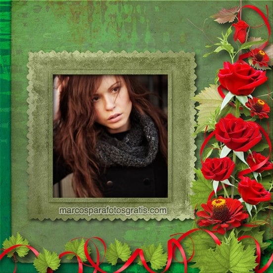 marcos para fotos con flores
