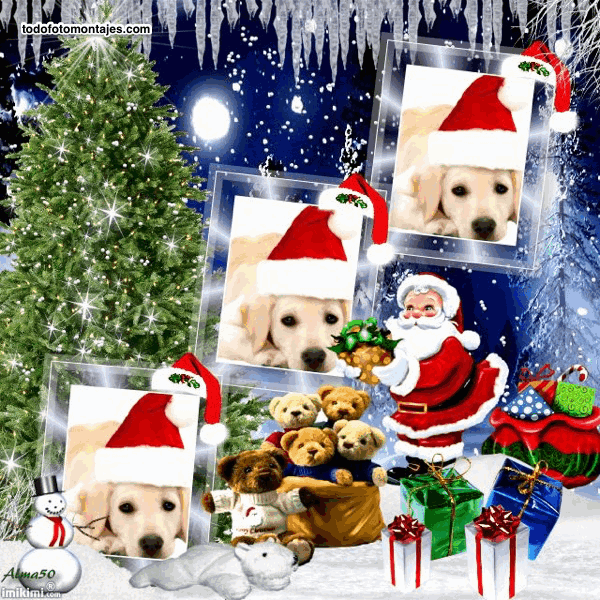 mejores marcos de navidad con santa claus san nicolas papa noel