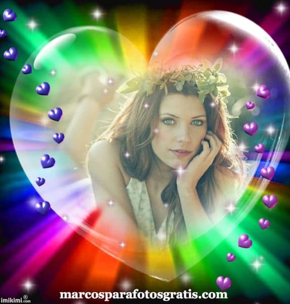 marcos con corazones