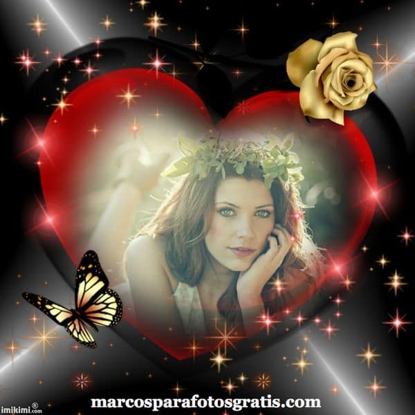 marcos con corazones