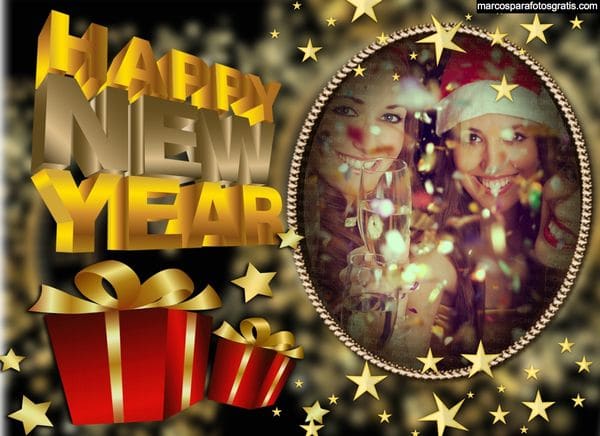marco de fotos ano nuevo gratis